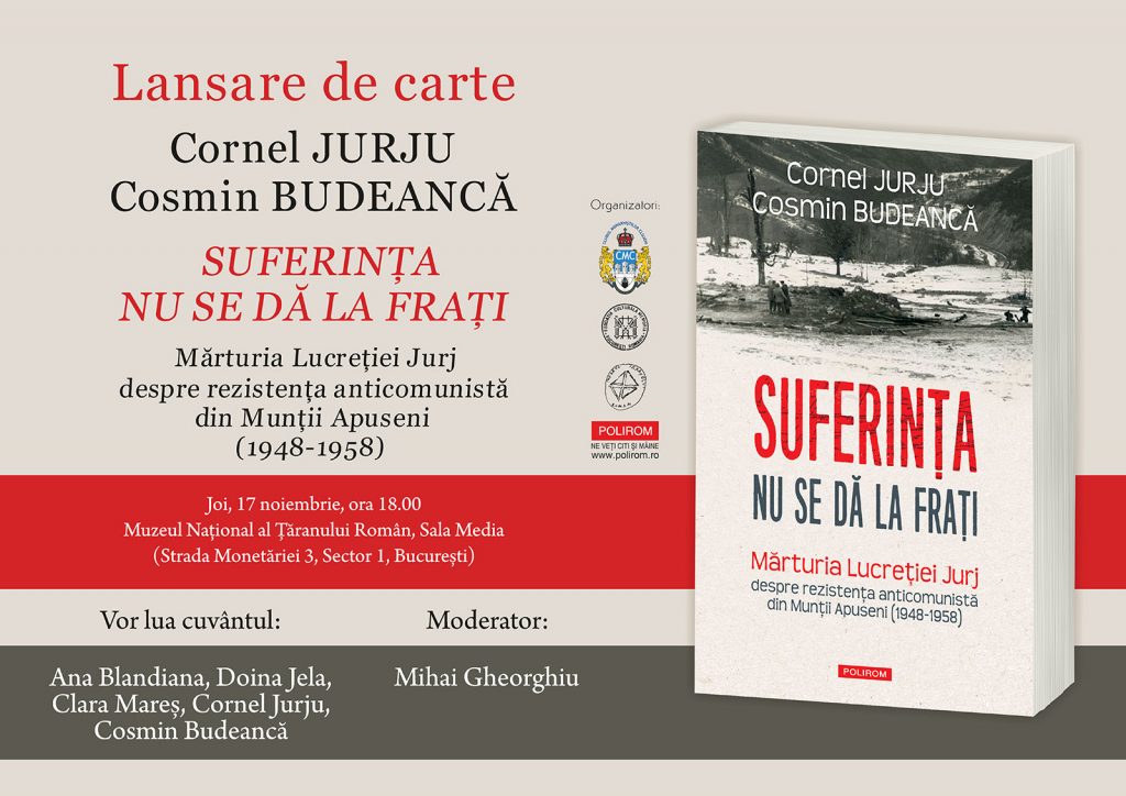 Lansarea volumului „Suferința nu se dă la frați“